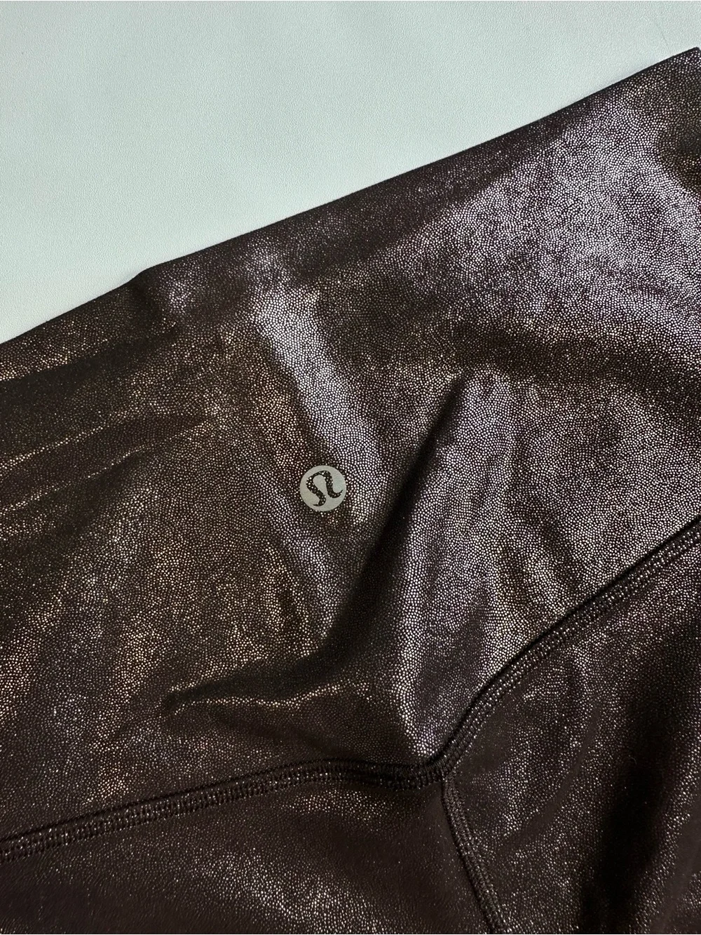 lululemon athletica Shimmery Metallic Brown High-Rise Leggings